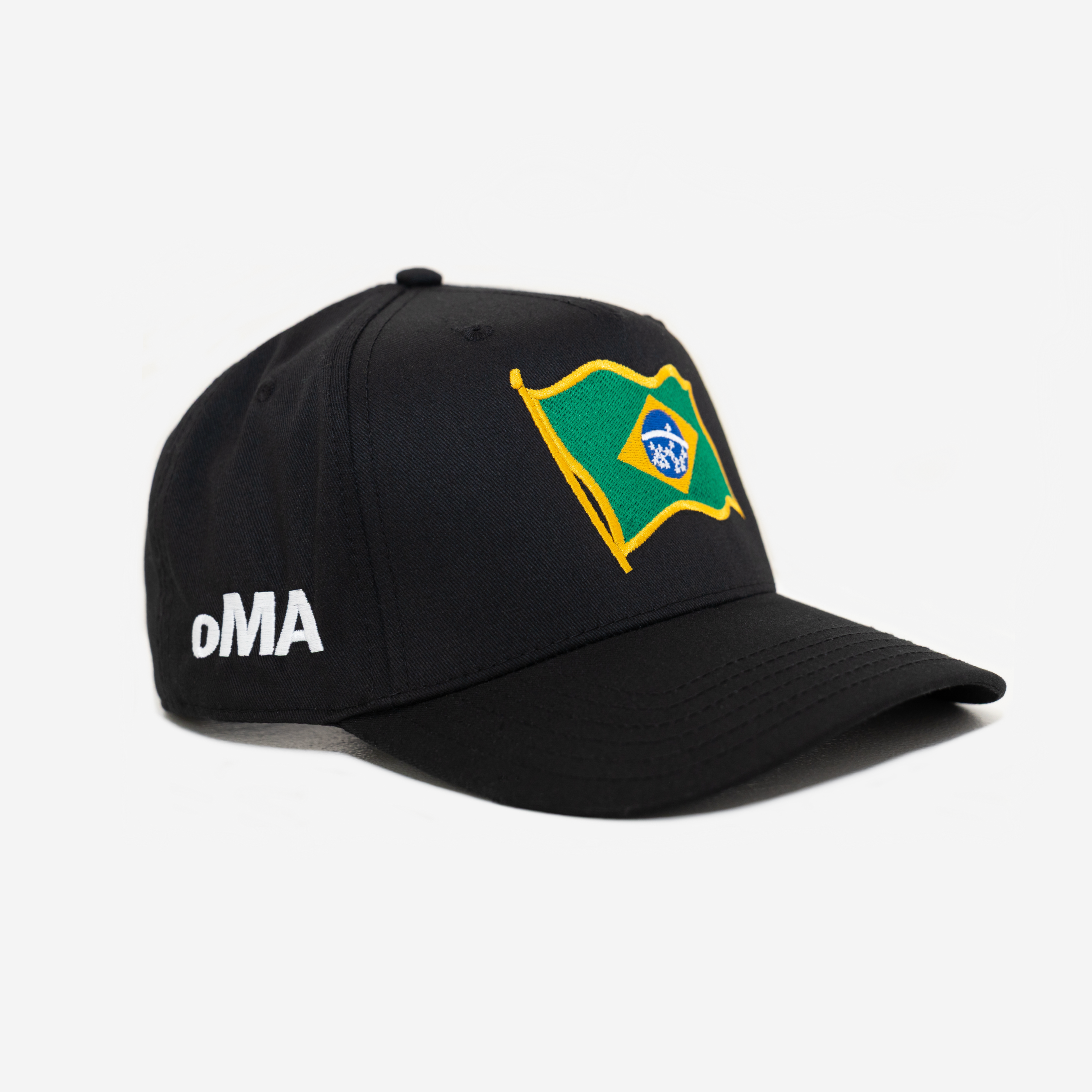 BRASIL FLAG CURVED BRIM HAT (BLACK)