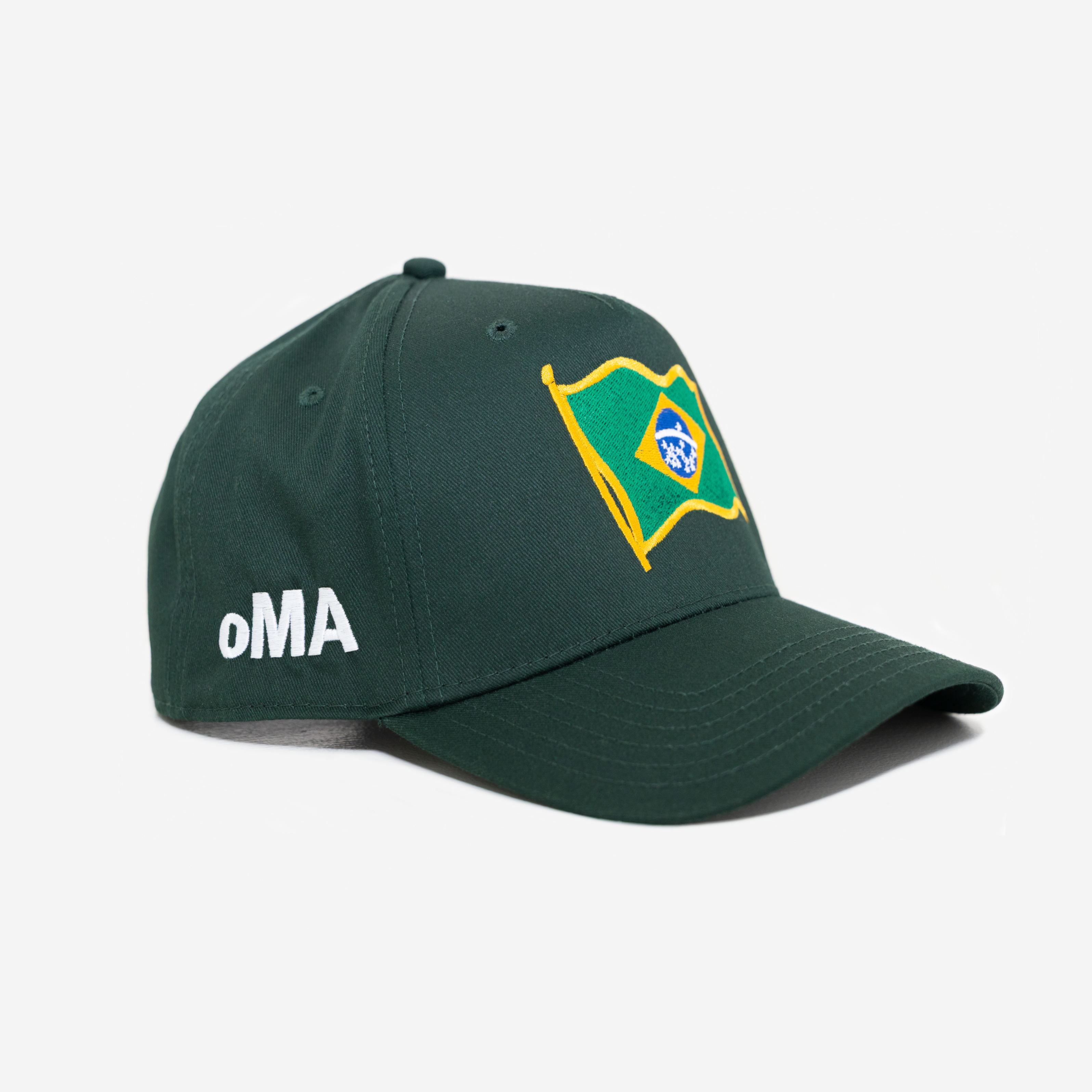BRASIL FLAG CURVED BRIM HAT (GREEN)