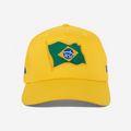 BRASIL FLAG CURVED BRIM HAT (YELLoW)