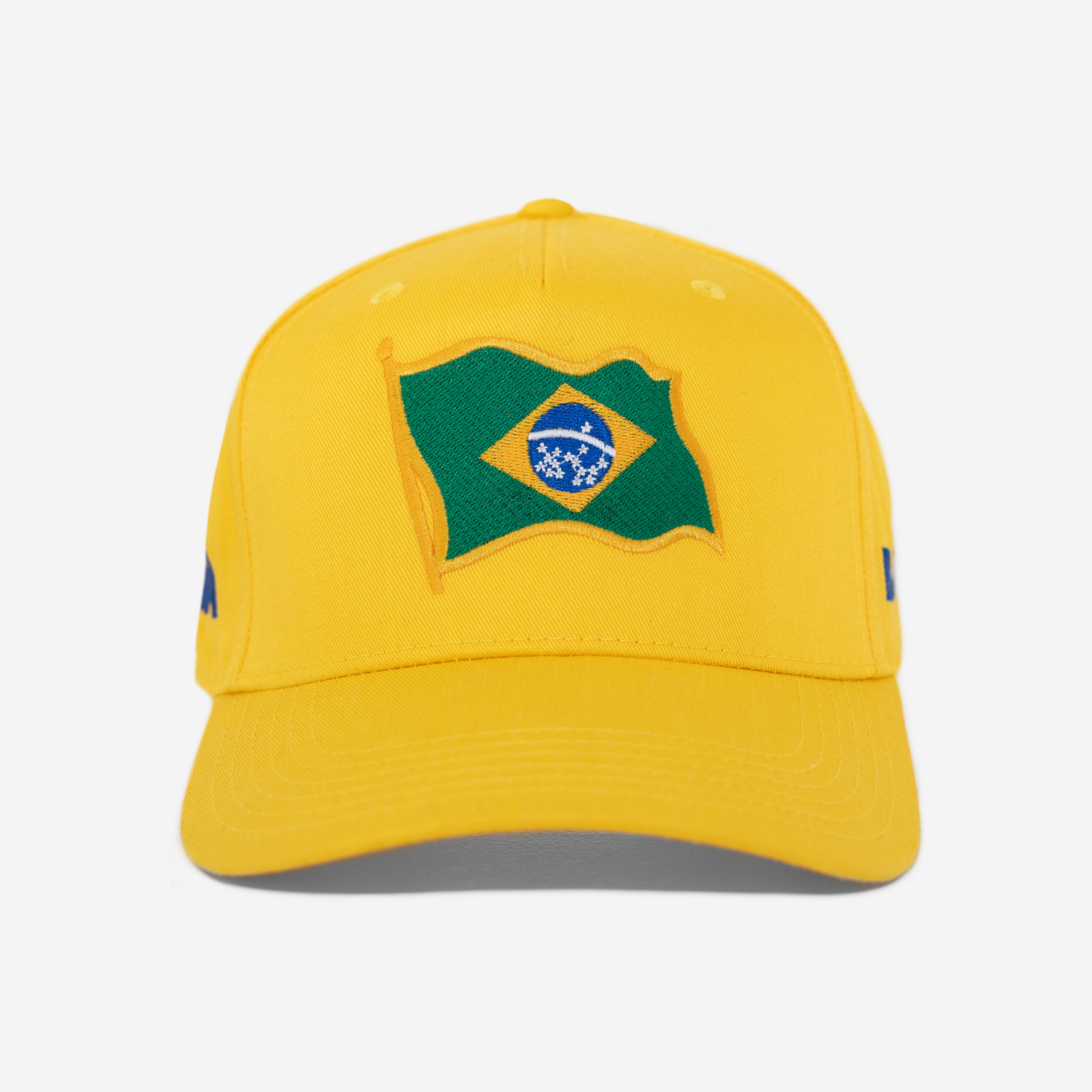 BRASIL FLAG CURVED BRIM HAT (YELLoW)