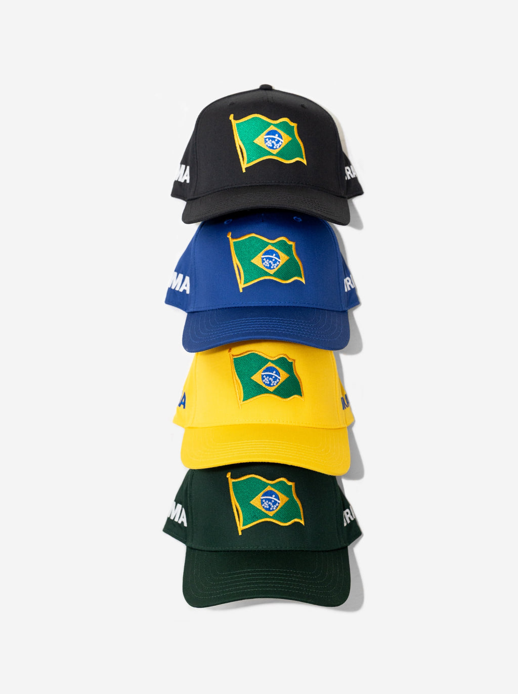 BRASIL FLAG CURVED BRIM HAT (GREEN)