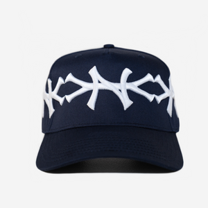 NY CROWN CURVED BRIM HAT (NAVY)