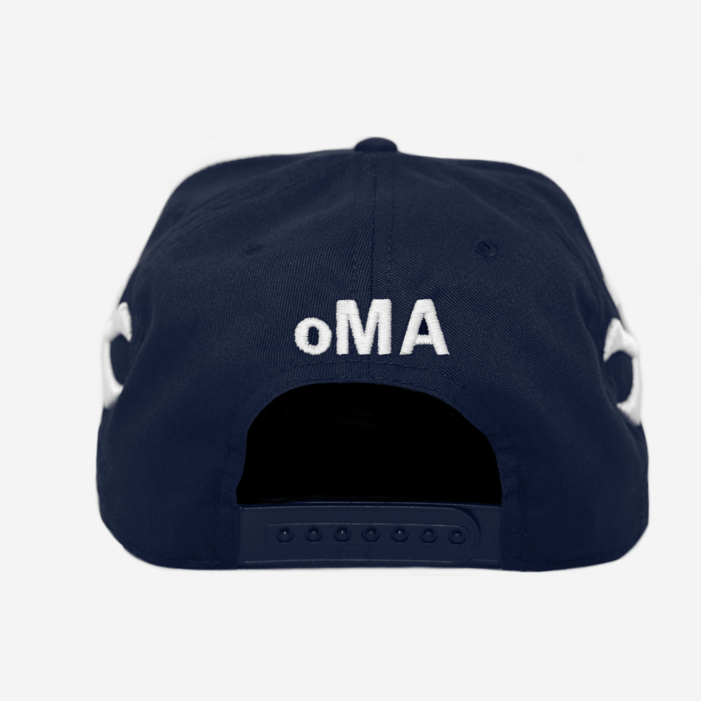 NY CROWN CURVED BRIM HAT (NAVY)