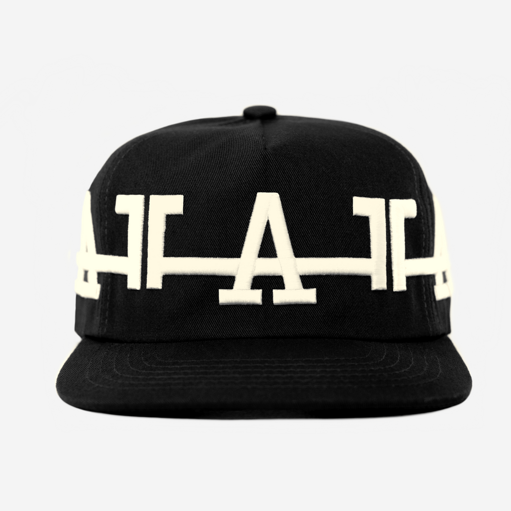 LA CROWN HAT (BLACK/CREAM)