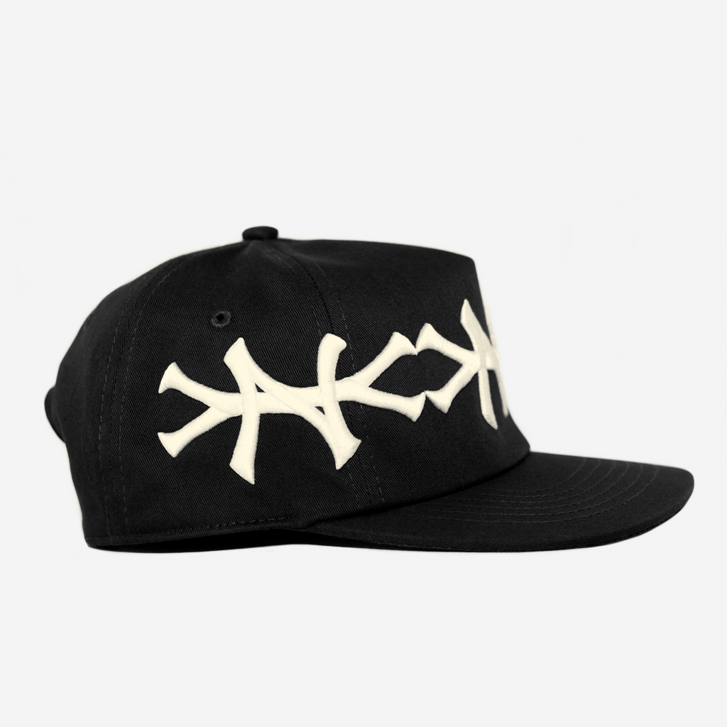 NY CROWN HAT (BLACK/CREAM)