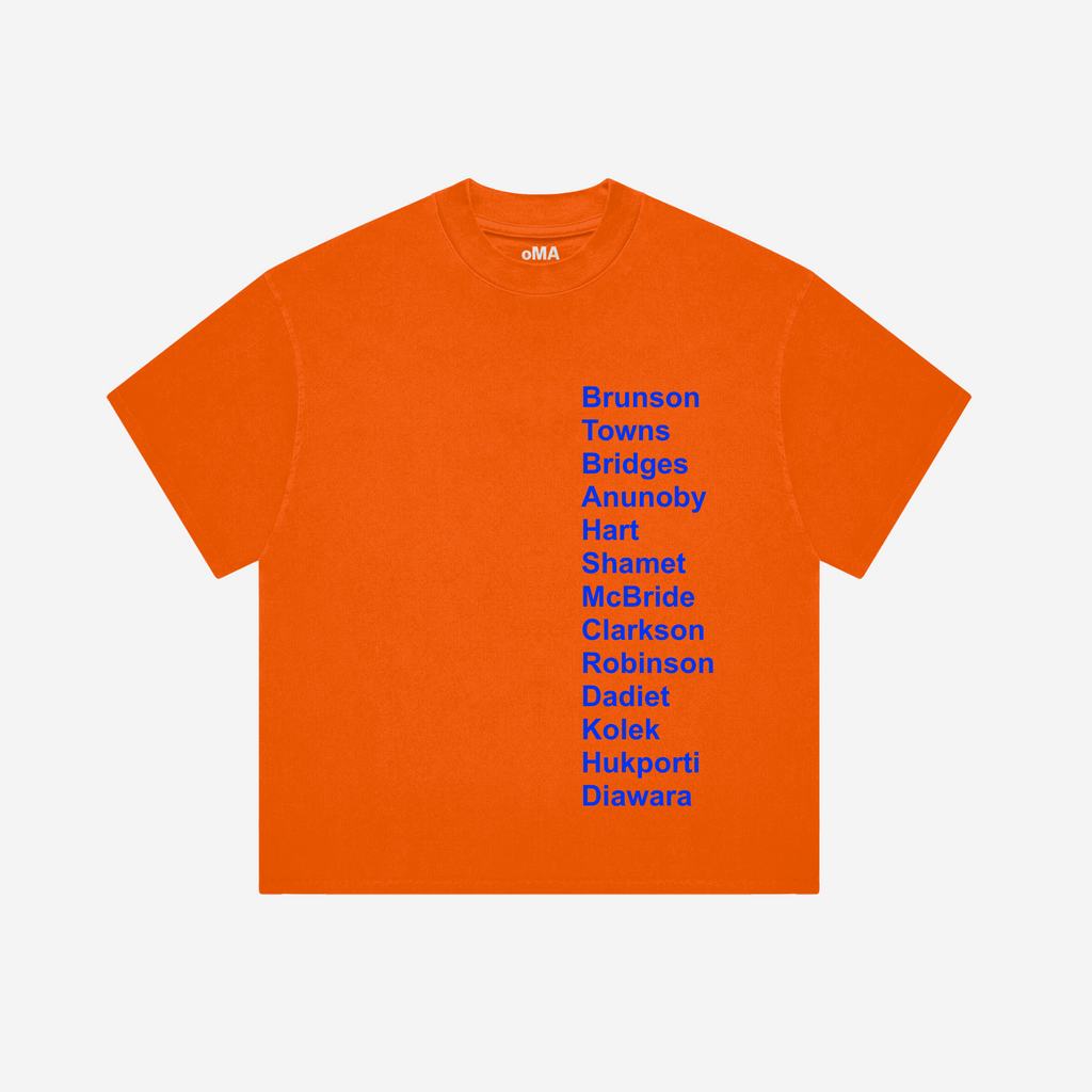 NY MSG TEAM SHIRT (oRANGE)