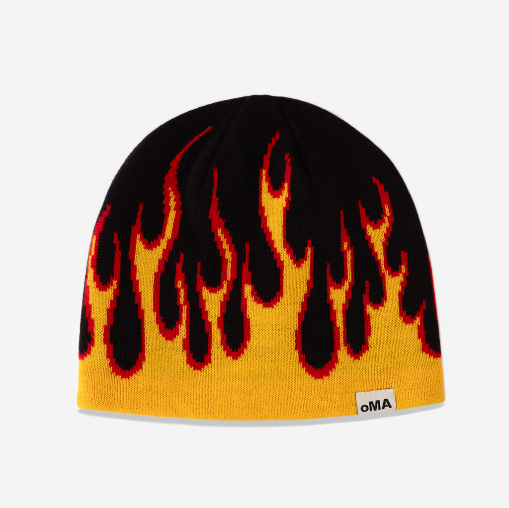 FLAME SKULLY (BLACK)
