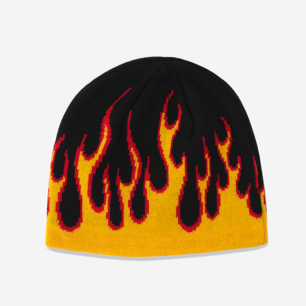 FLAME SKULLY (BLACK)