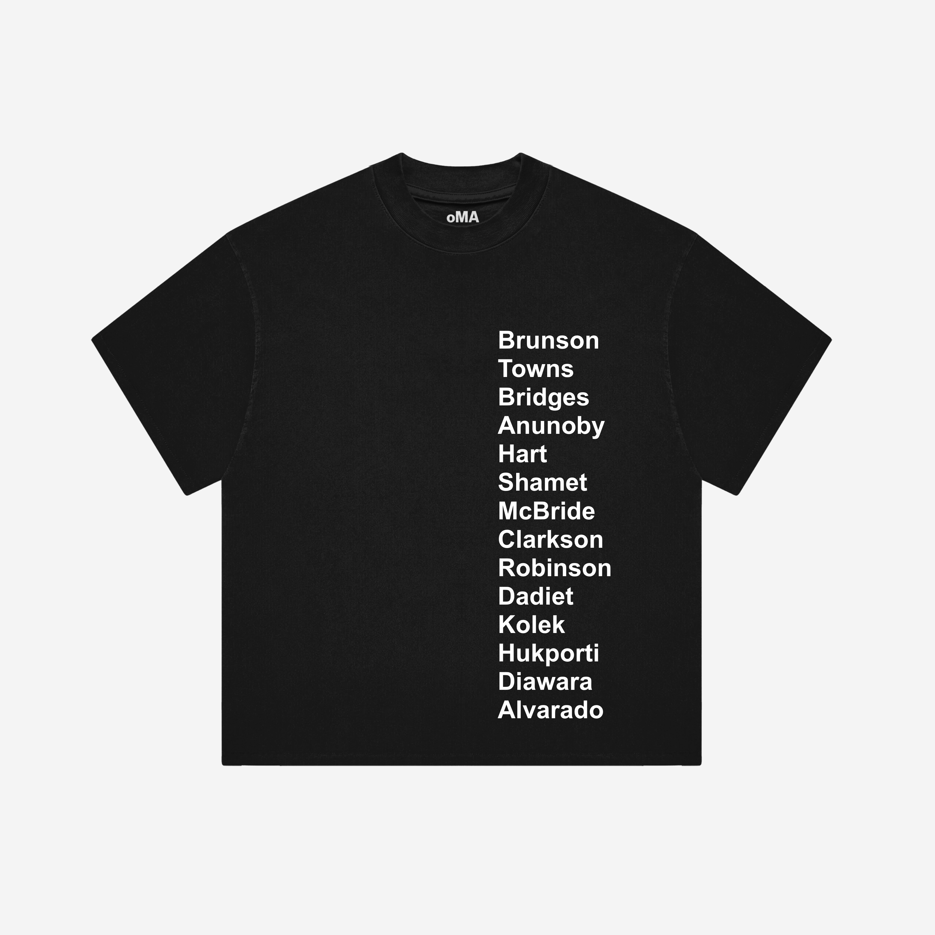 NY MSG TEAM SHIRT (BLACK)