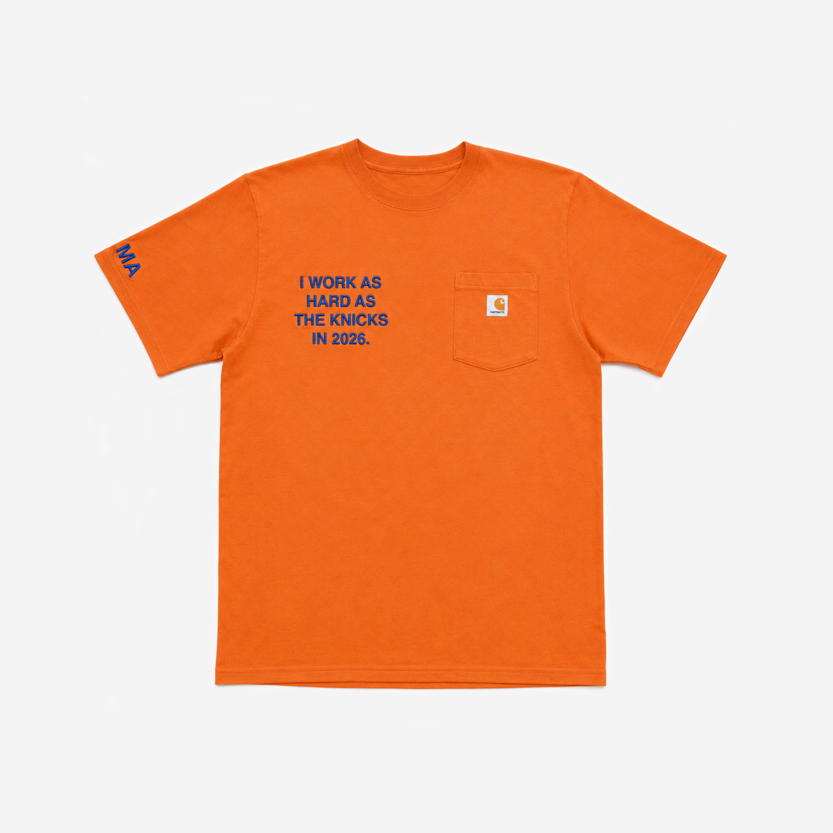 "WoRK HARD" NYK CARHARTT TEE (ORANGE)