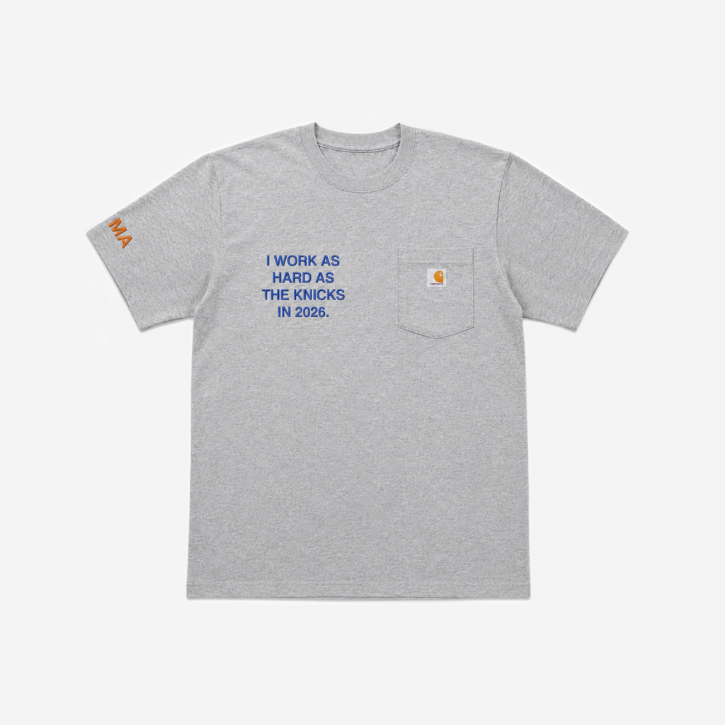 "WoRK HARD" NYK CARHARTT TEE (GREY)