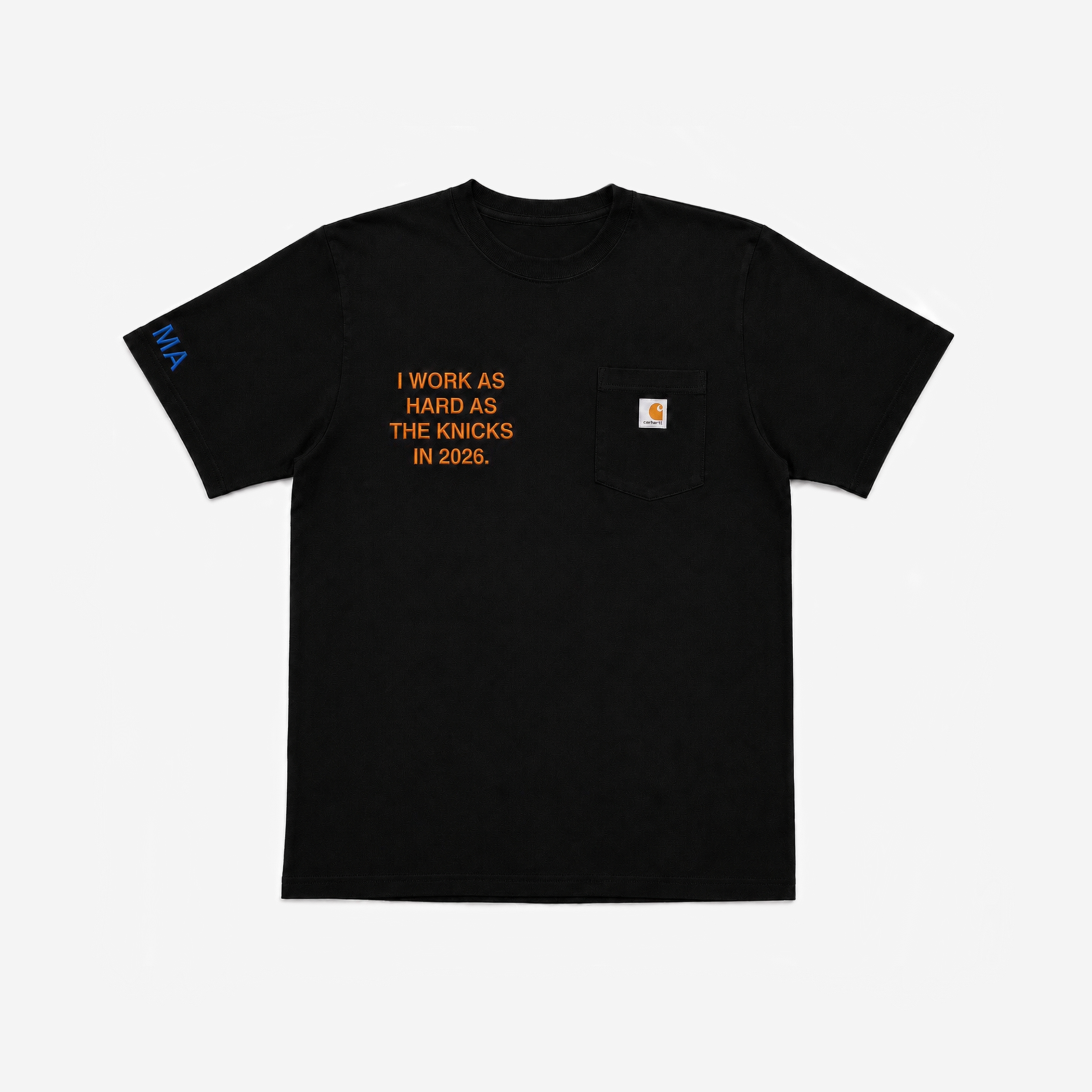 "WoRK HARD" NYK CARHARTT TEE (BLACK)