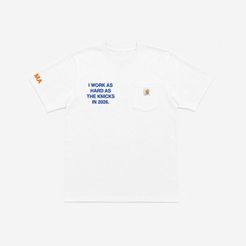 "WoRK HARD" NYK CARHARTT TEE (WHITE)