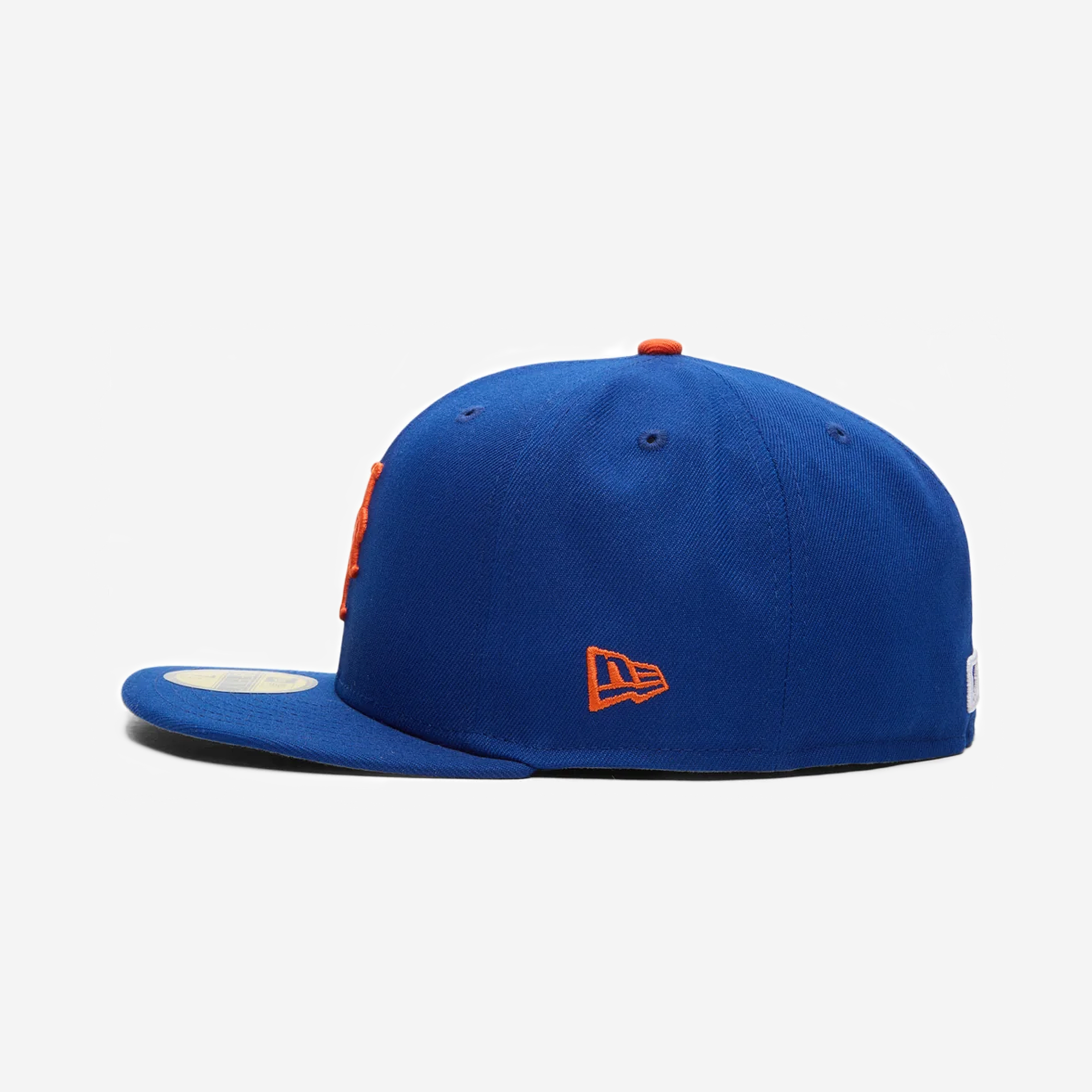 NYK "WoRK HARD" NEW YoRK METS EMBRoIDERED FITTED HAT (BLUE)