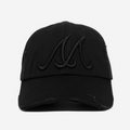 ATLANTA DISTRESSED HAT (TRIPLE BLACK)