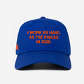 NYK "WoRK HARD" CURVED BRIM HAT (BLUE)