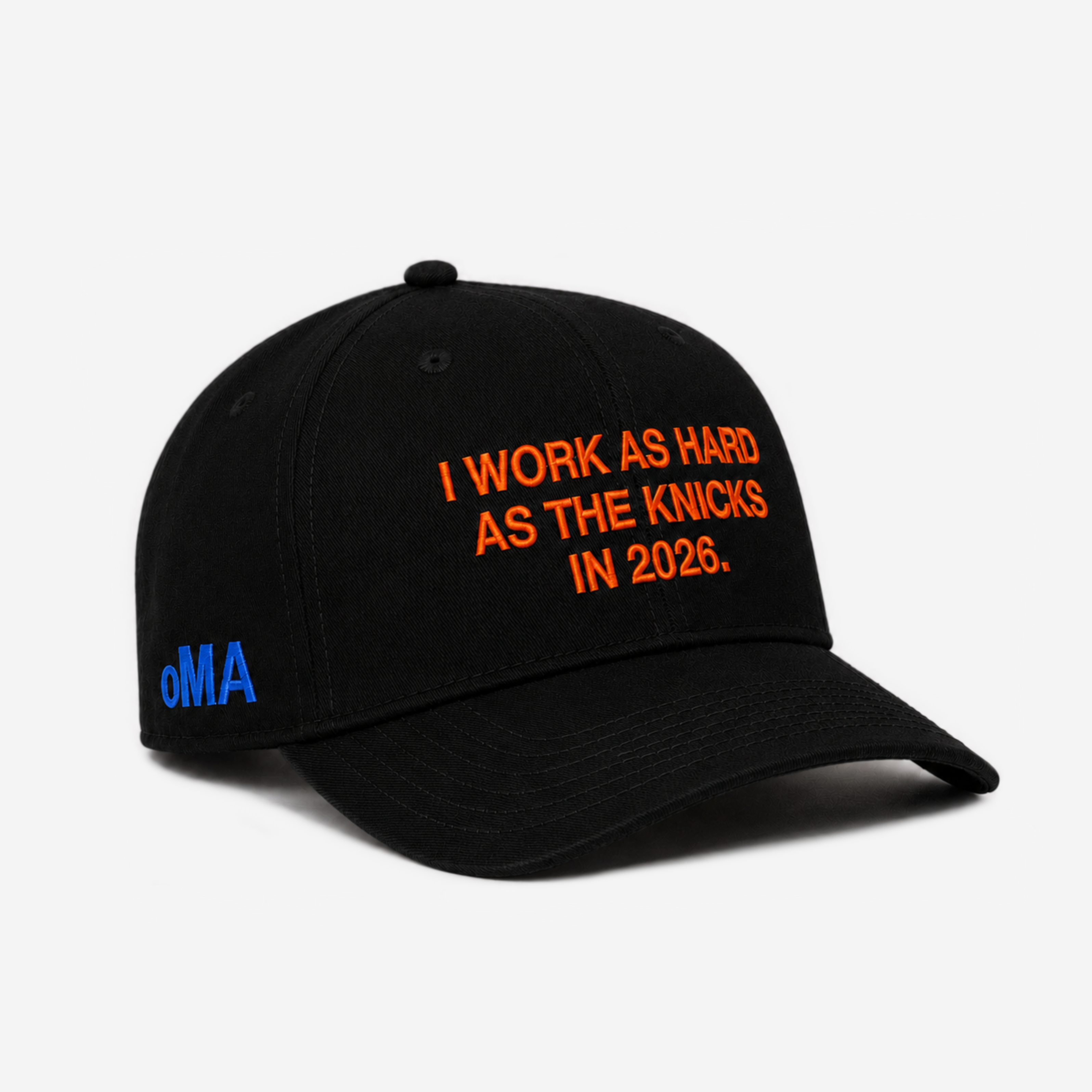 NYK "WoRK HARD" CURVED BRIM HAT (BLACK)