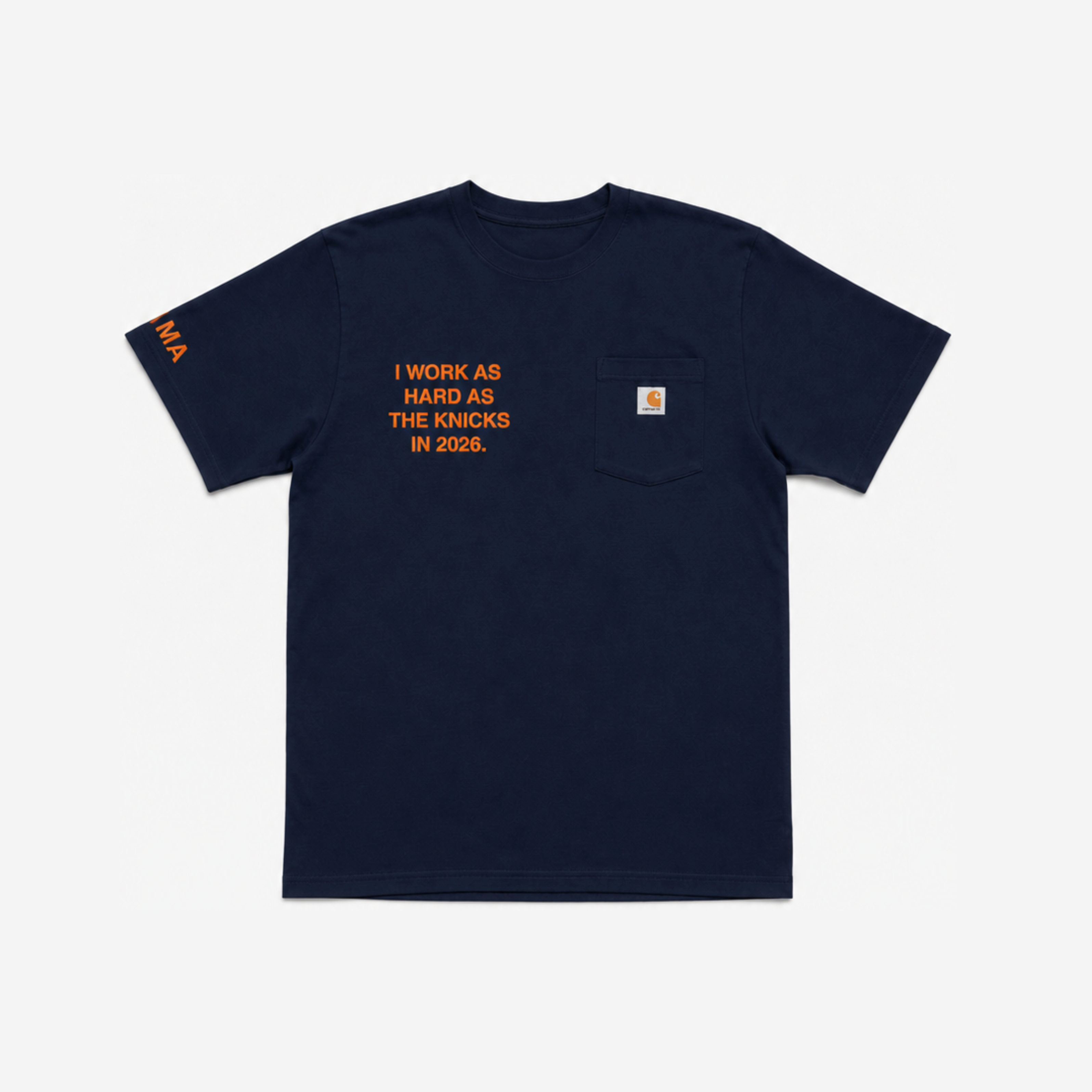 "WoRK HARD" NYK CARHARTT TEE (BLUE)