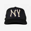 NY HAT CURVED BRIM (CREAM)