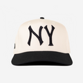 NY HAT CURVED BRIM (CREAM)