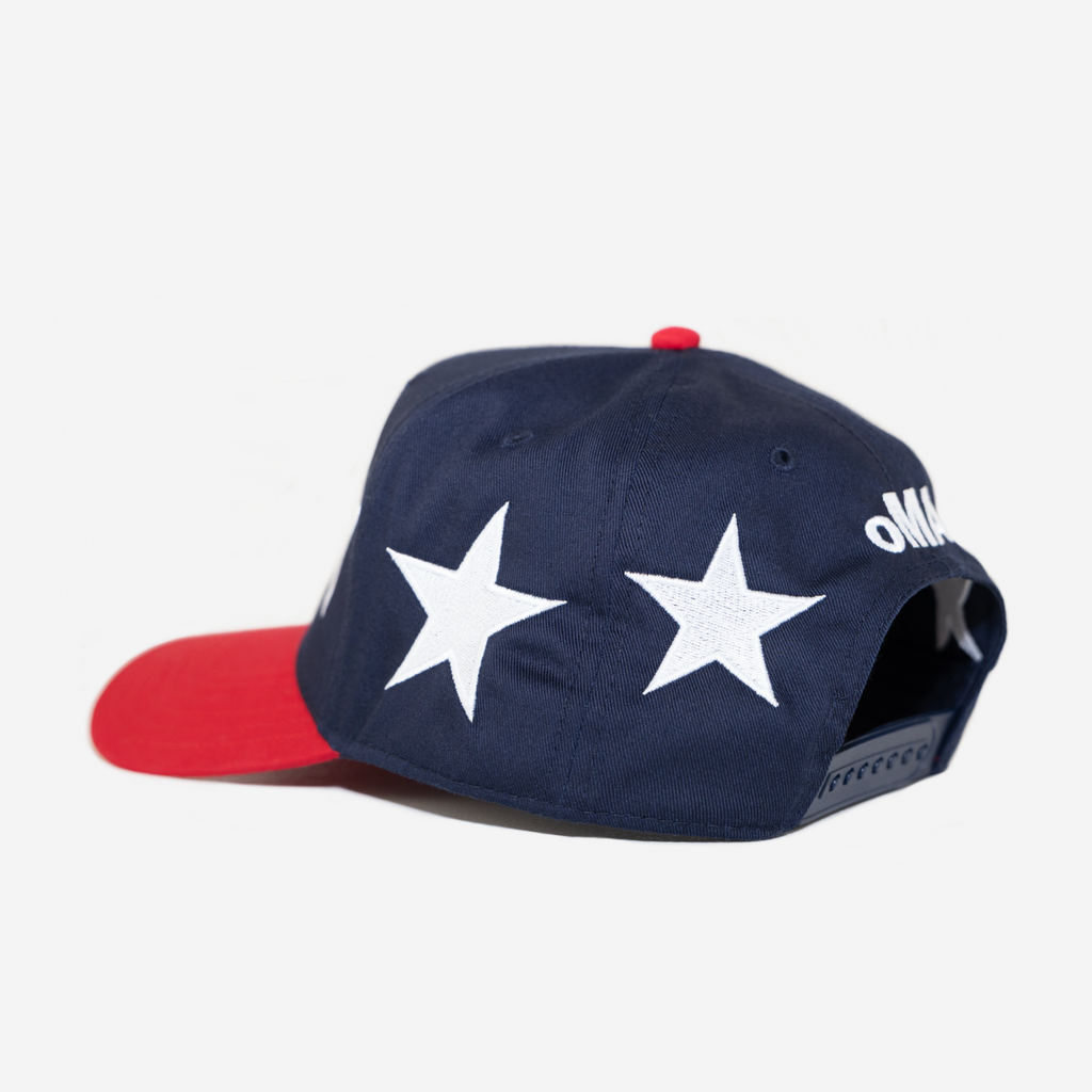 STAR CRoWN USA WC CURVED BRIM HAT (BLUE)