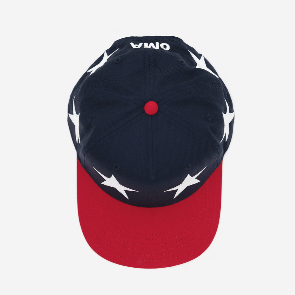 STAR CRoWN USA WC CURVED BRIM HAT (BLUE)
