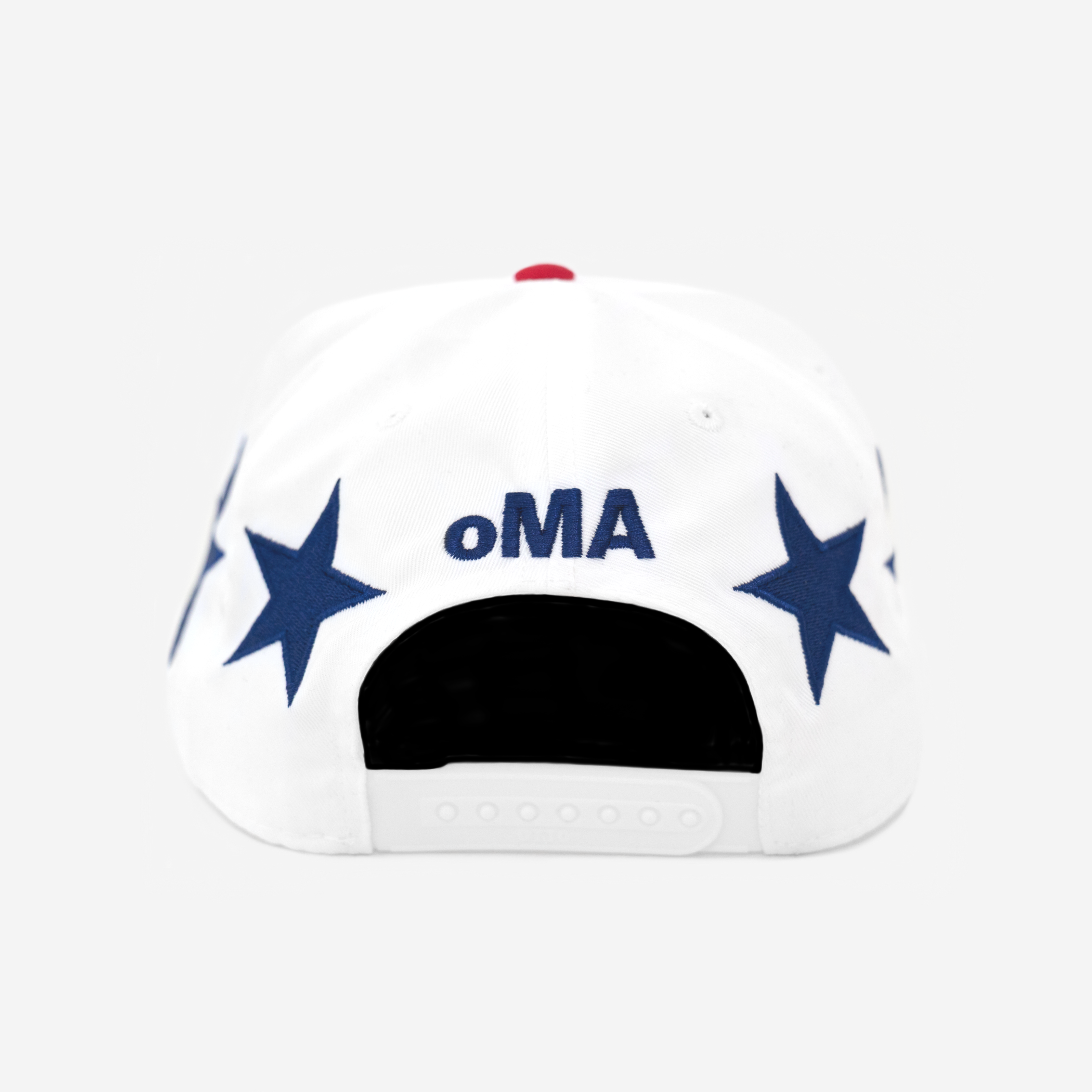 STAR CRoWN USA WC CURVED BRIM HAT (WHITE/RED)