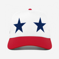STAR CRoWN USA WC CURVED BRIM HAT (WHITE/RED)
