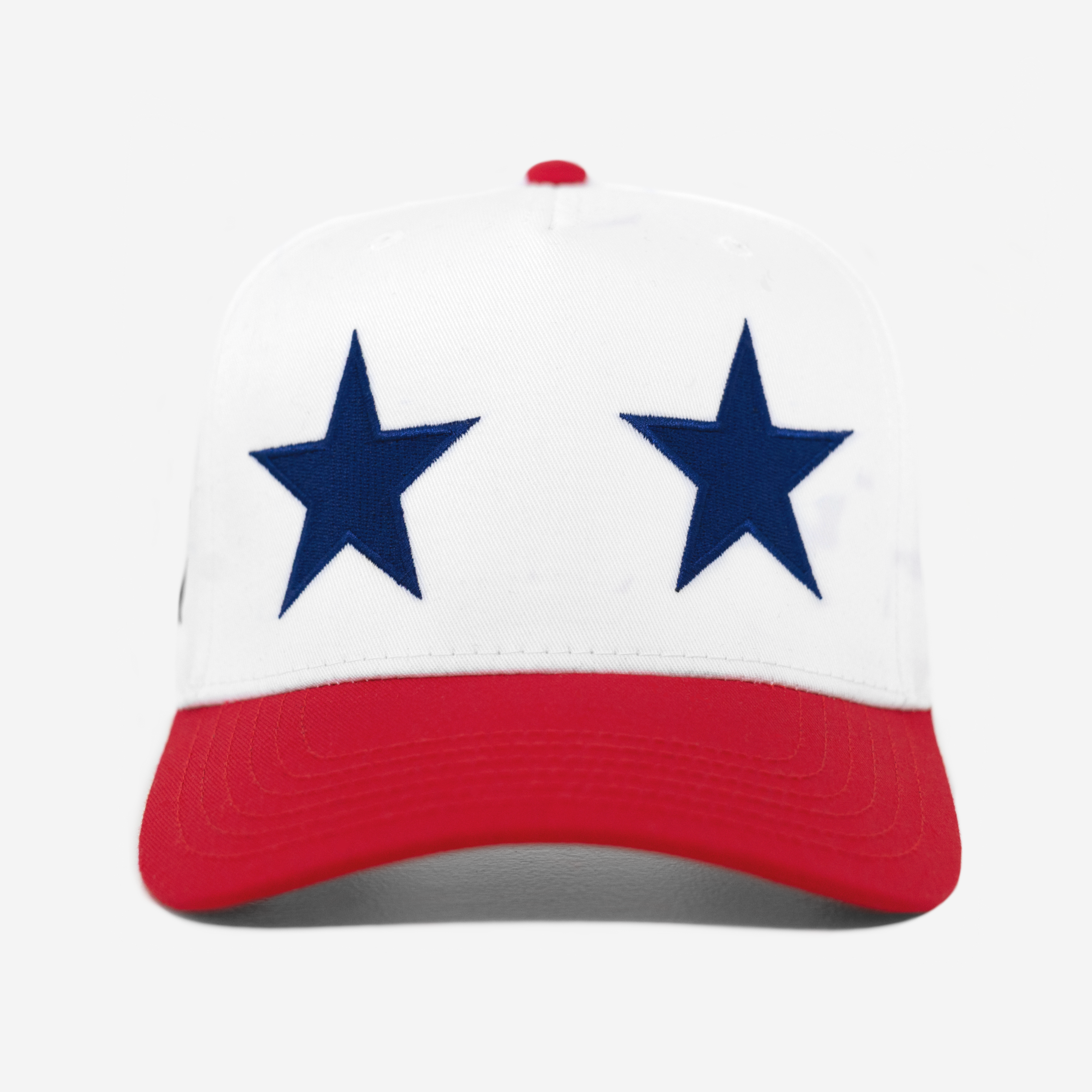 STAR CRoWN USA WC CURVED BRIM HAT (WHITE/RED)