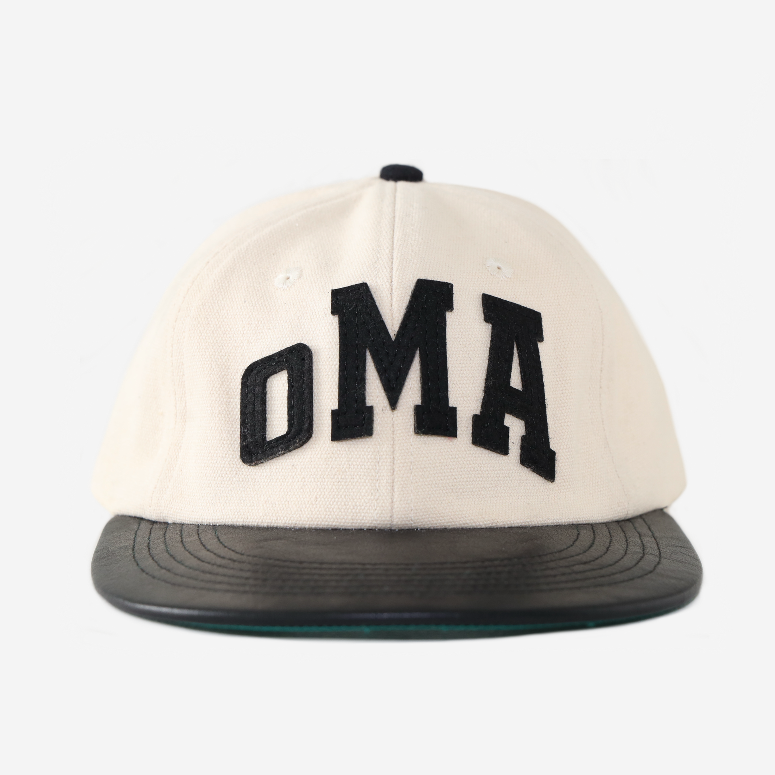 oMA SAMPLE ARCH HAT (CREAM/LEATHER)