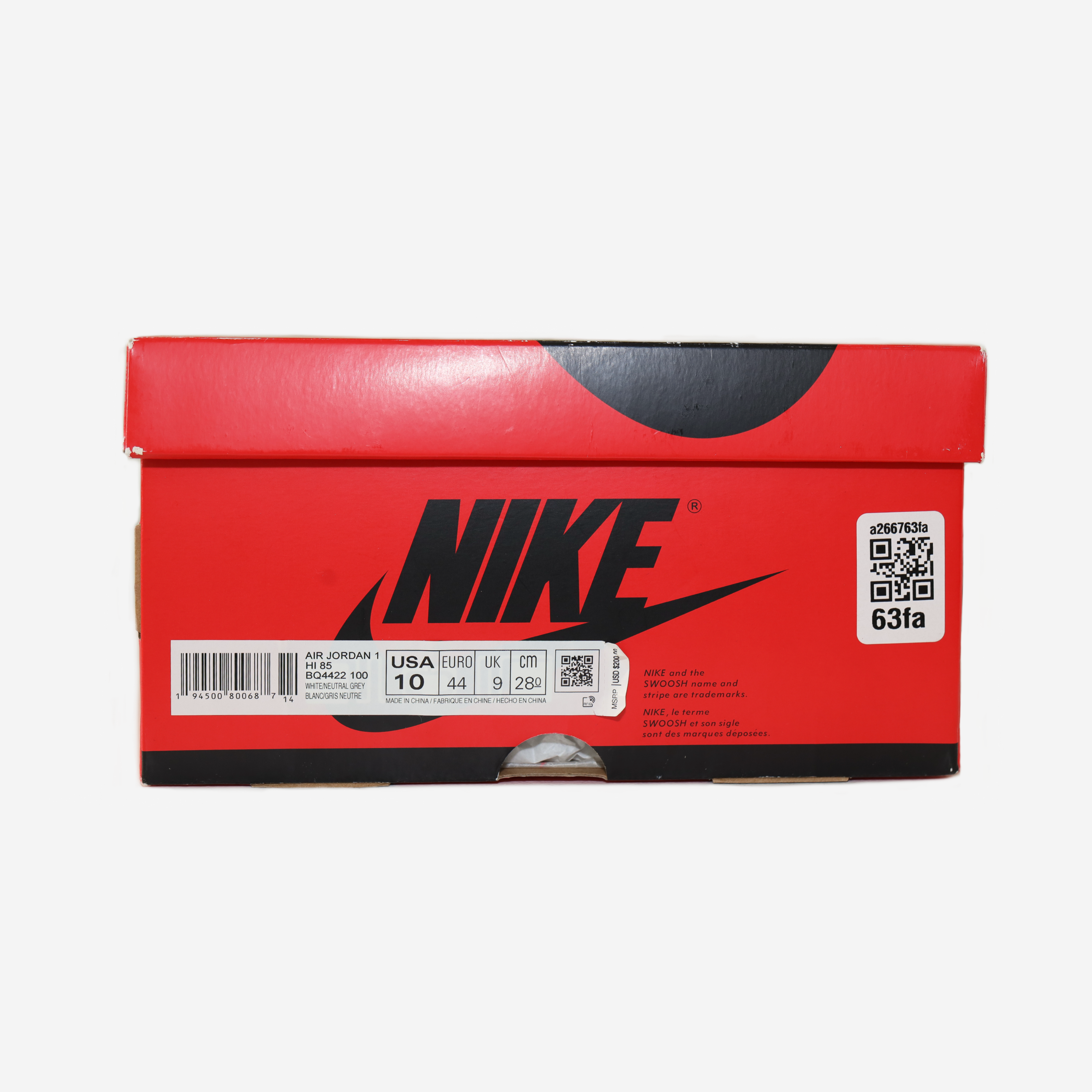 NIKE AIR JORDAN 1 HIGH 85 (NEUTRAL GREY)