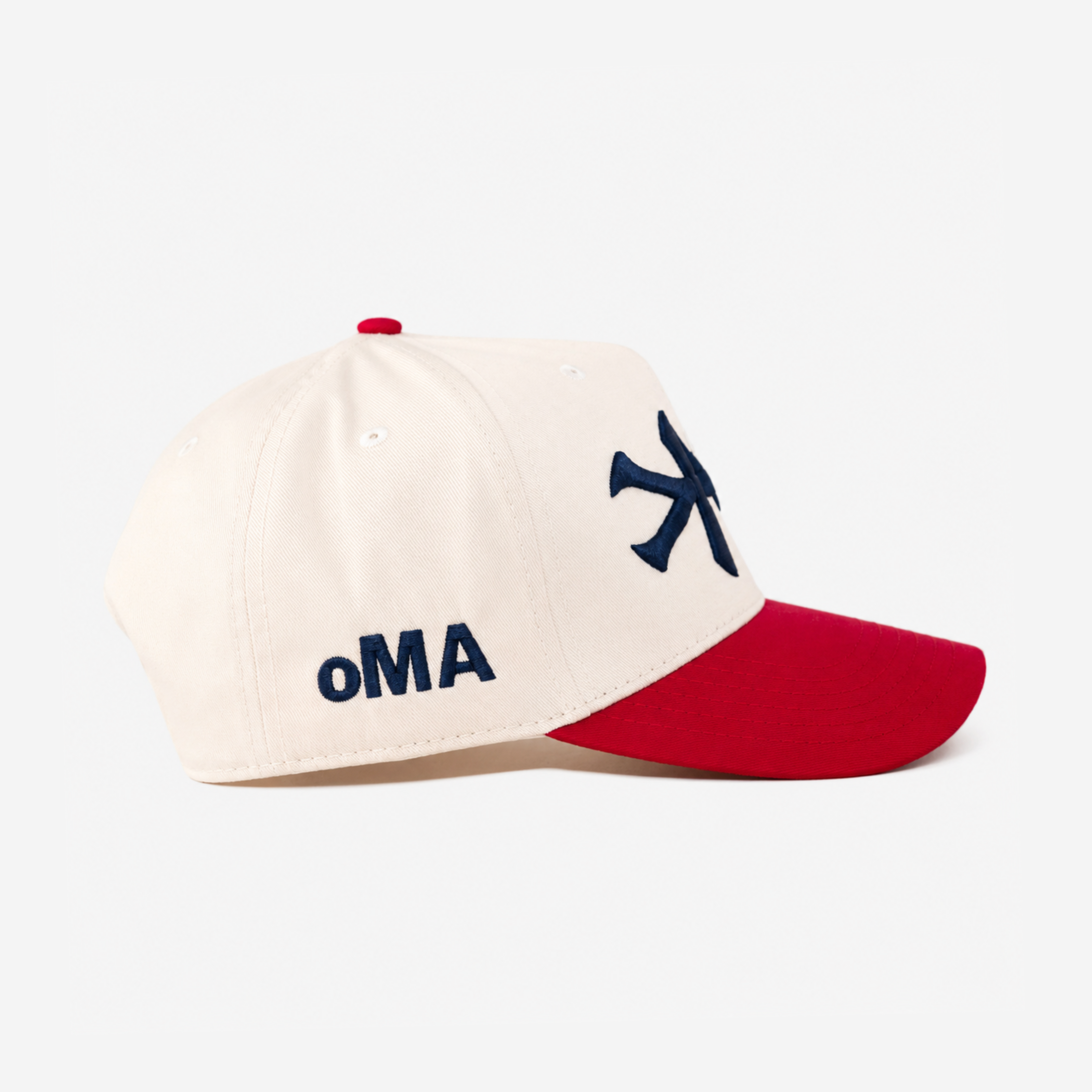 NEW YoRK USA WC CURVED BRIM HAT (CREAM/RED)