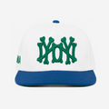 NY NY BRASIL BONES HAT (IVoRY/BLUE)