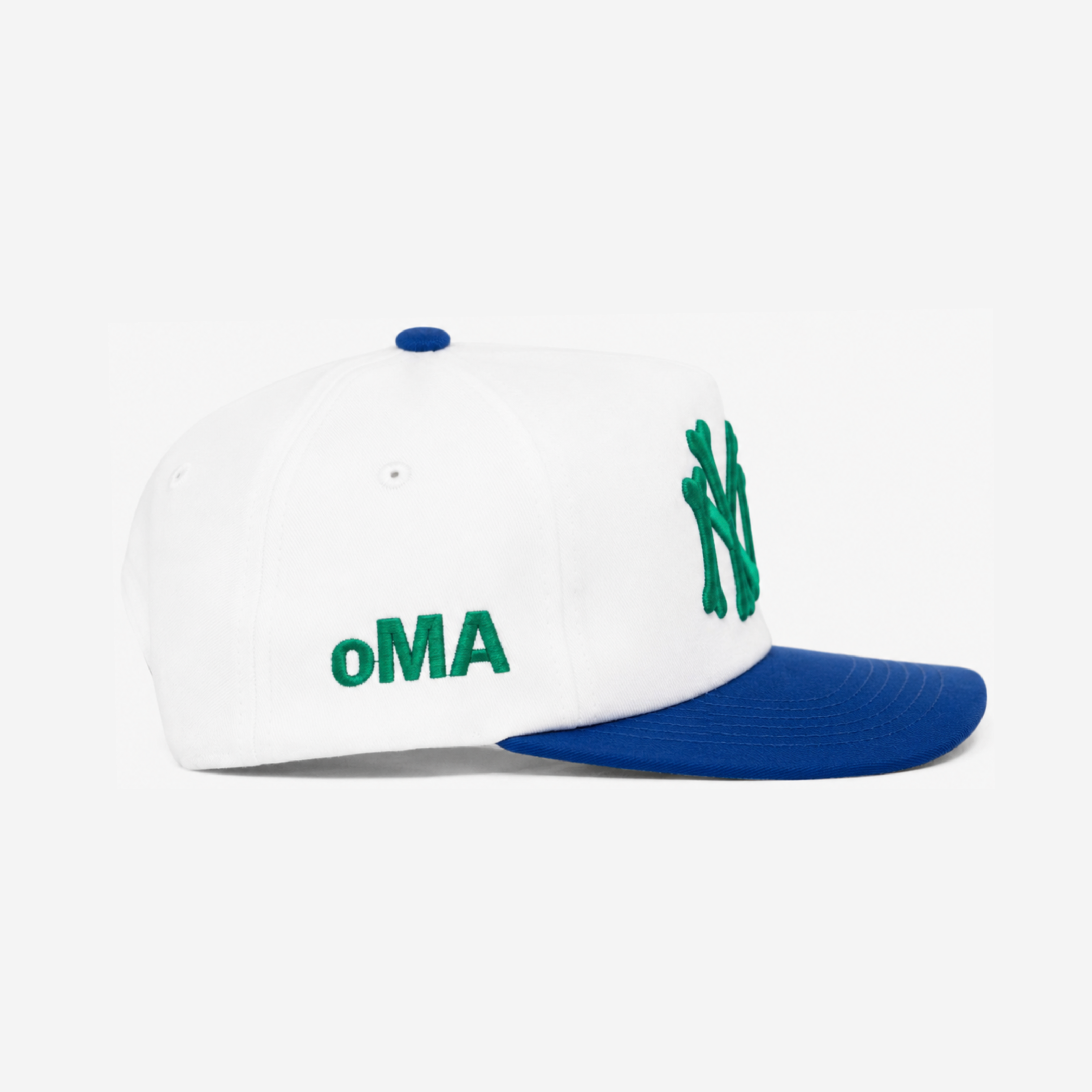 NY NY BRASIL BONES HAT (IVoRY/BLUE)