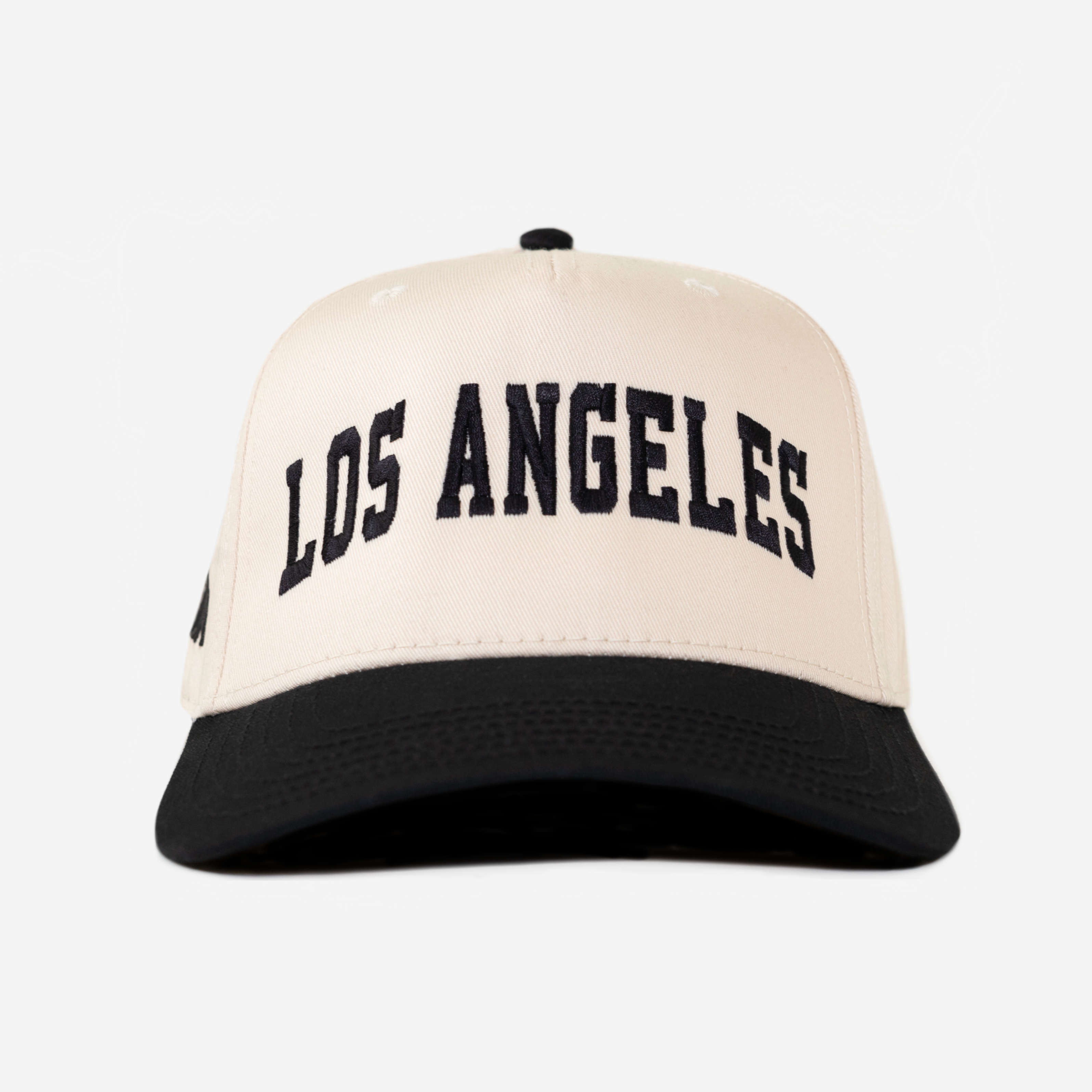 LOS ANGELES CITY CURVED BRIM HAT (CREAM/BLK)