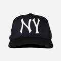 NY HAT CURVED BRIM (BLACK)