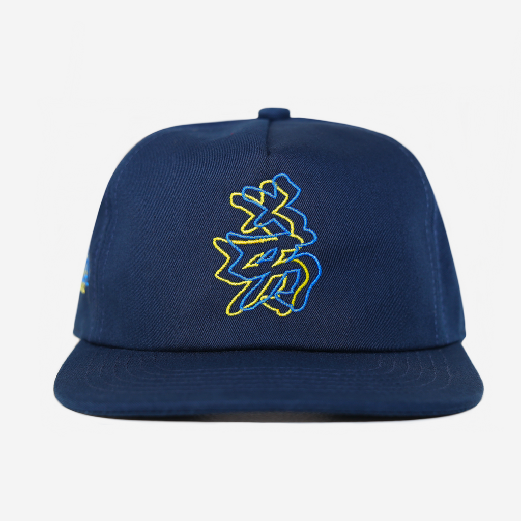 NY KANJI JAPAN 2D HAT (BLUE/YELLOW)