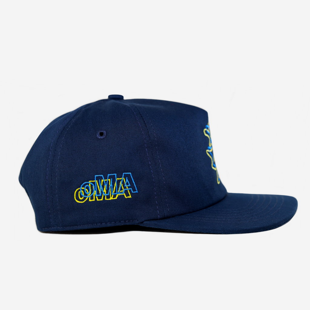 NY KANJI JAPAN 2D HAT (BLUE/YELLOW)