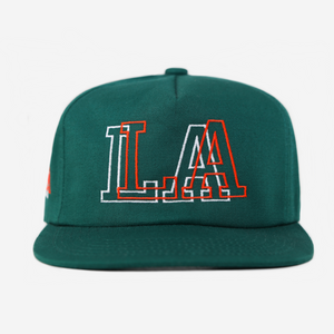 LA 2D HAT (GRN/ORG)