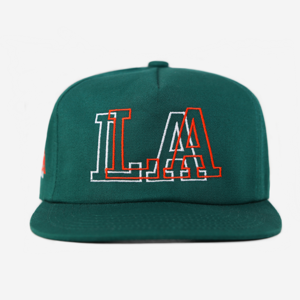 LA 2D HAT (GRN/ORG)