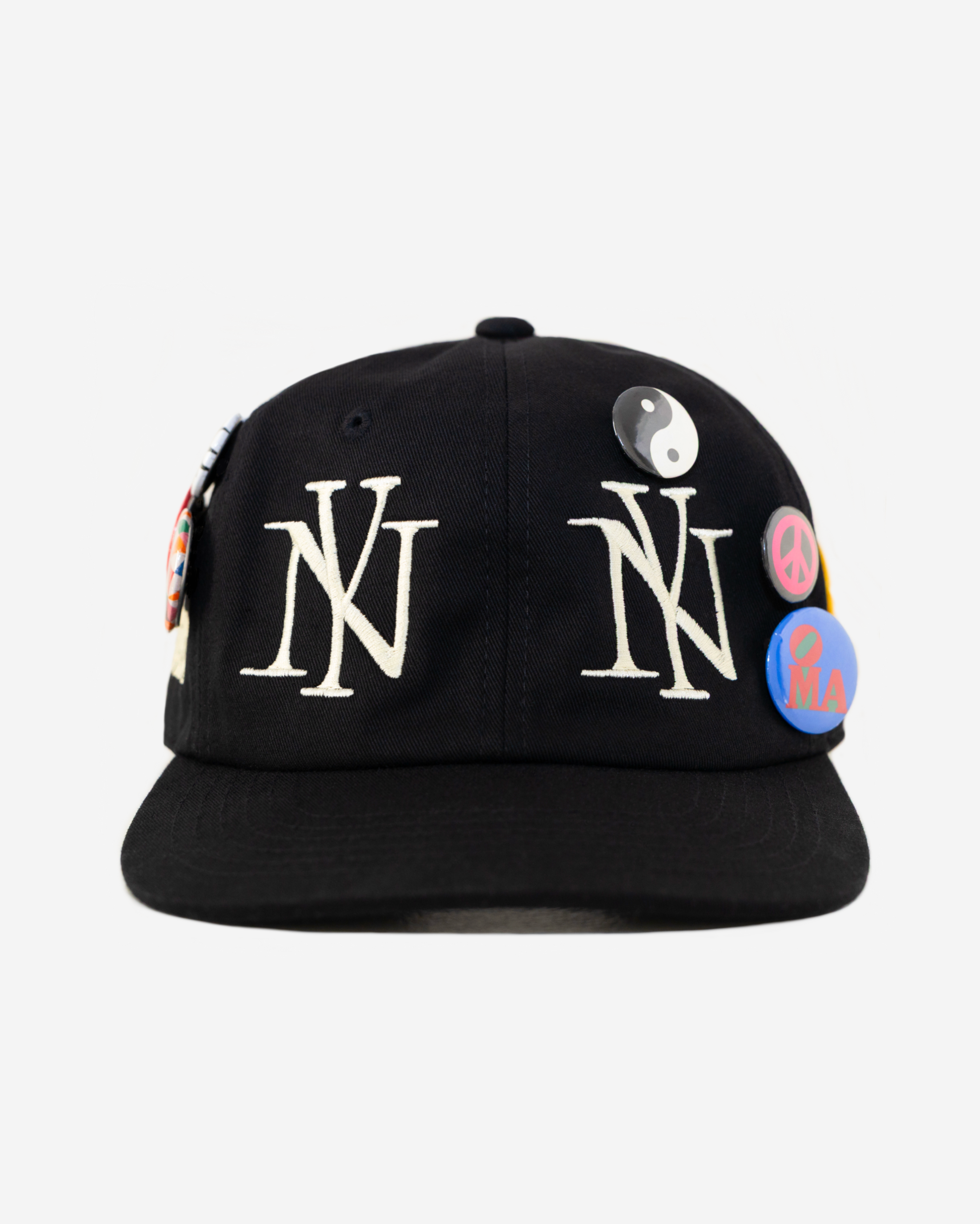 oLD NEW YoRK BUTToN HAT (BLK/CRM)