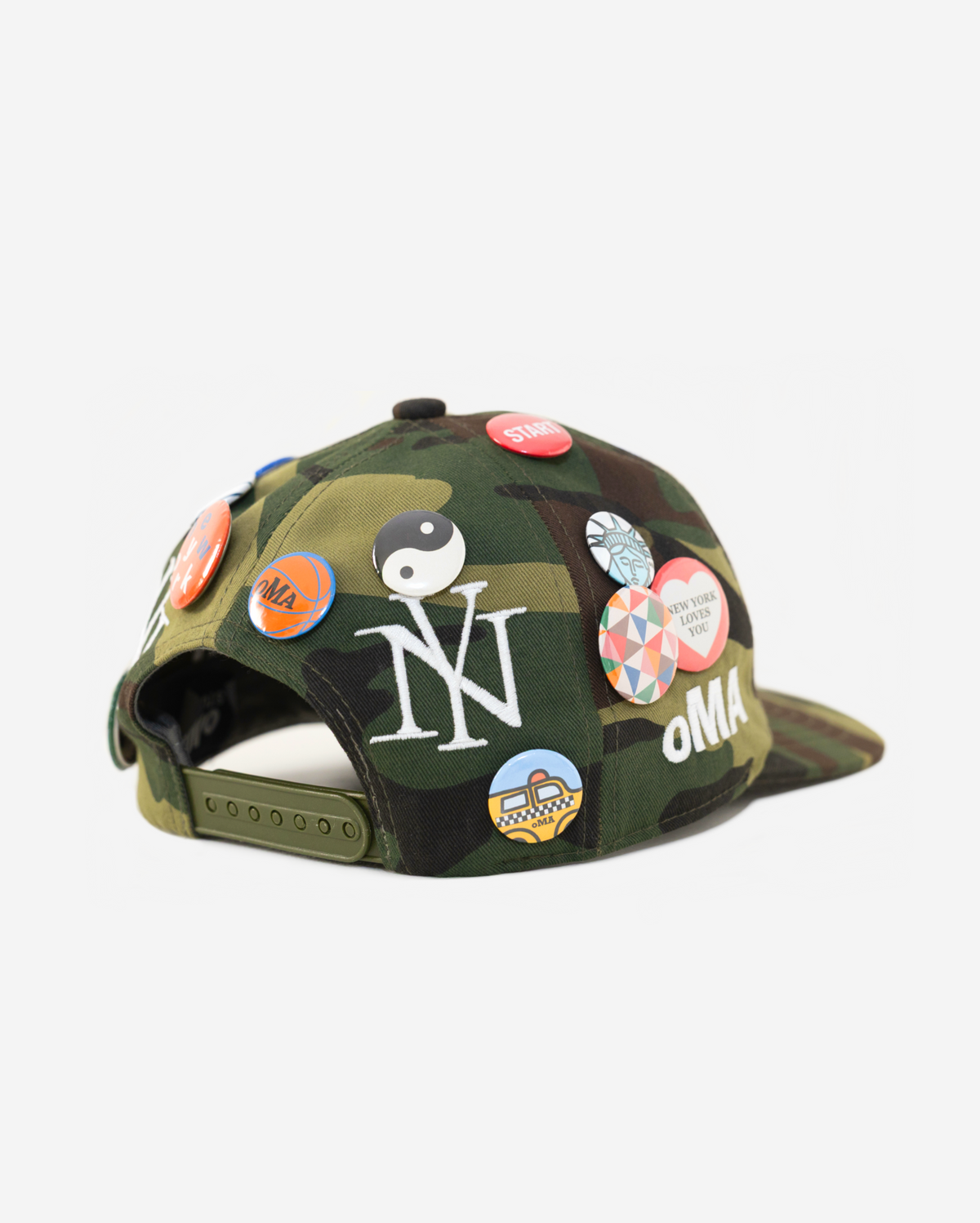 oLD NEW YoRK BUTToN HAT (CAMo)
