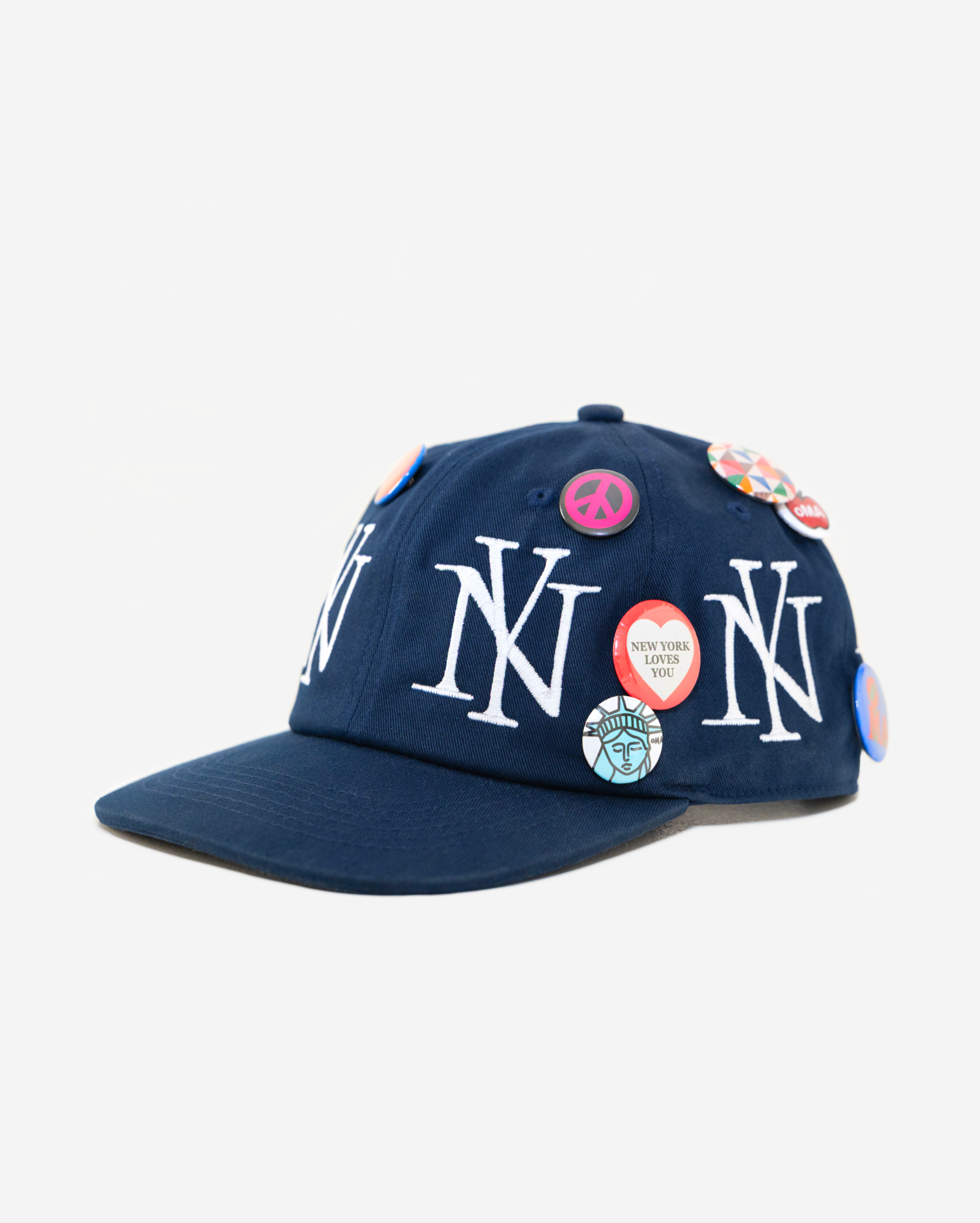oLD NEW YoRK BUTToN HAT (NAVY)