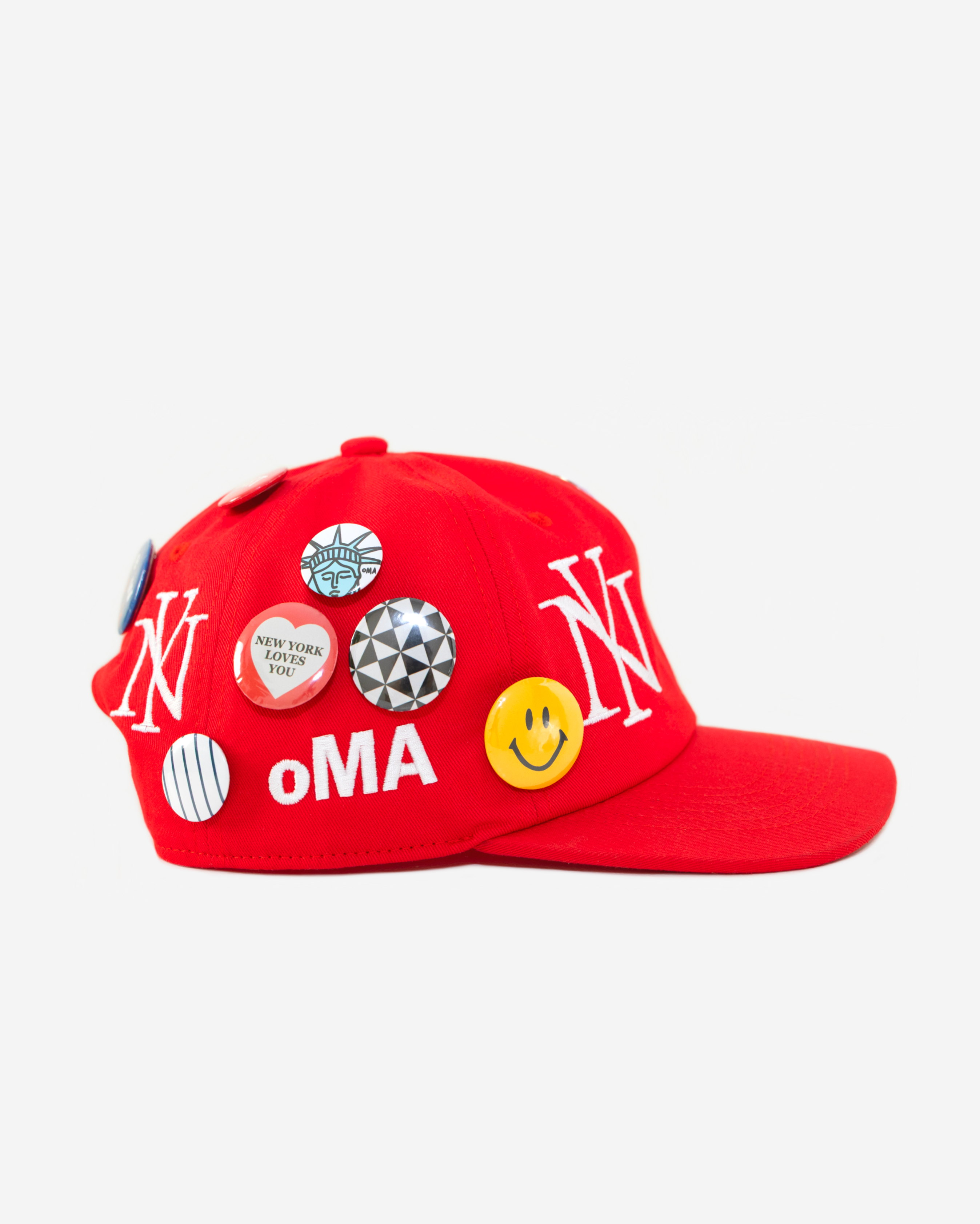 oLD NEW YoRK BUTToN HAT (RED)