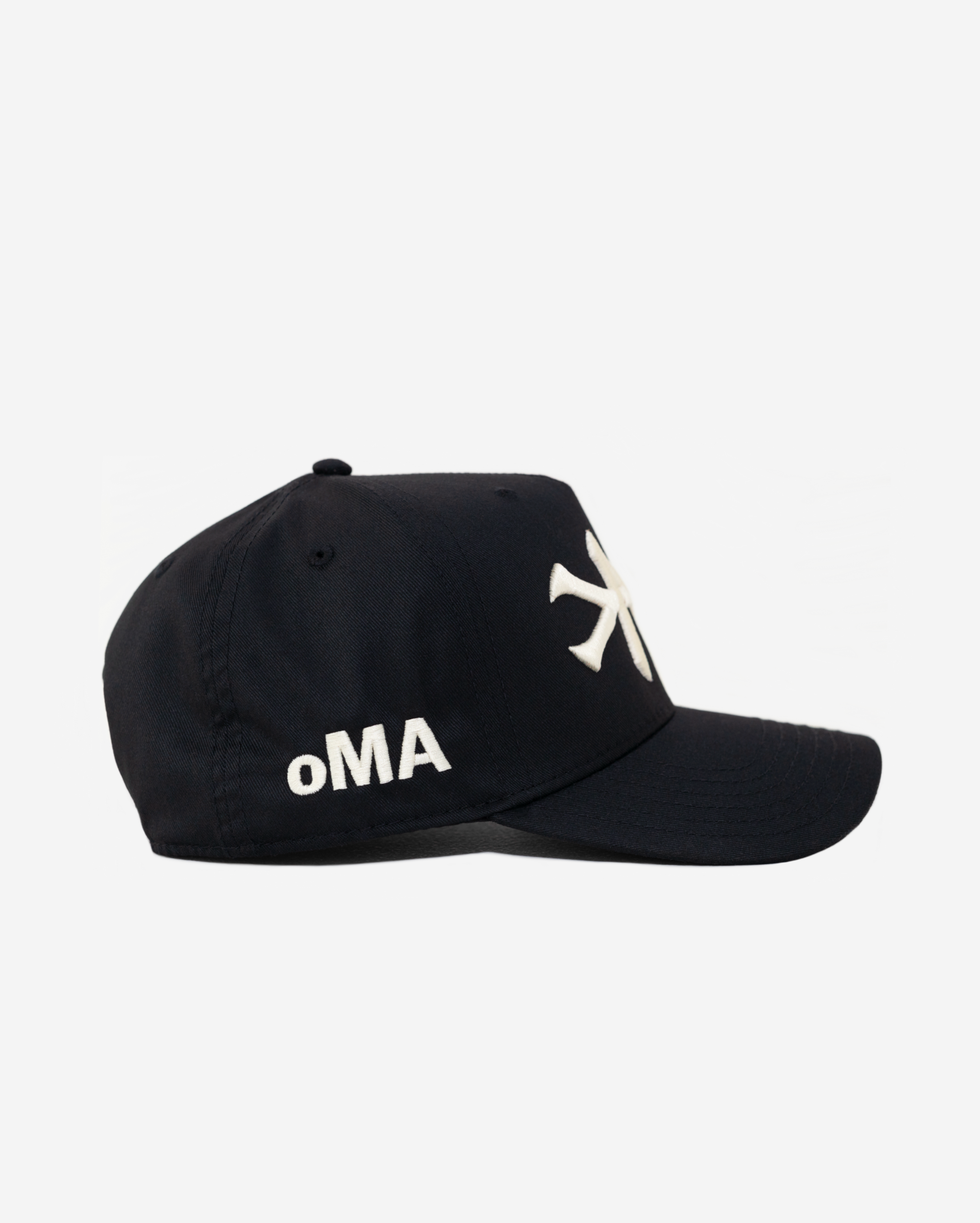 NEW YoRK HAT CURVED BRIM (BLK/CRM)