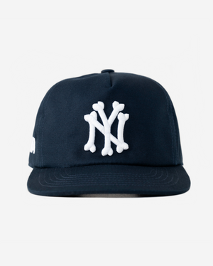 NY BONES HAT (NAVY)
