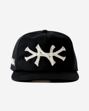 NY CHAIN STITCH HAT (BLACK)