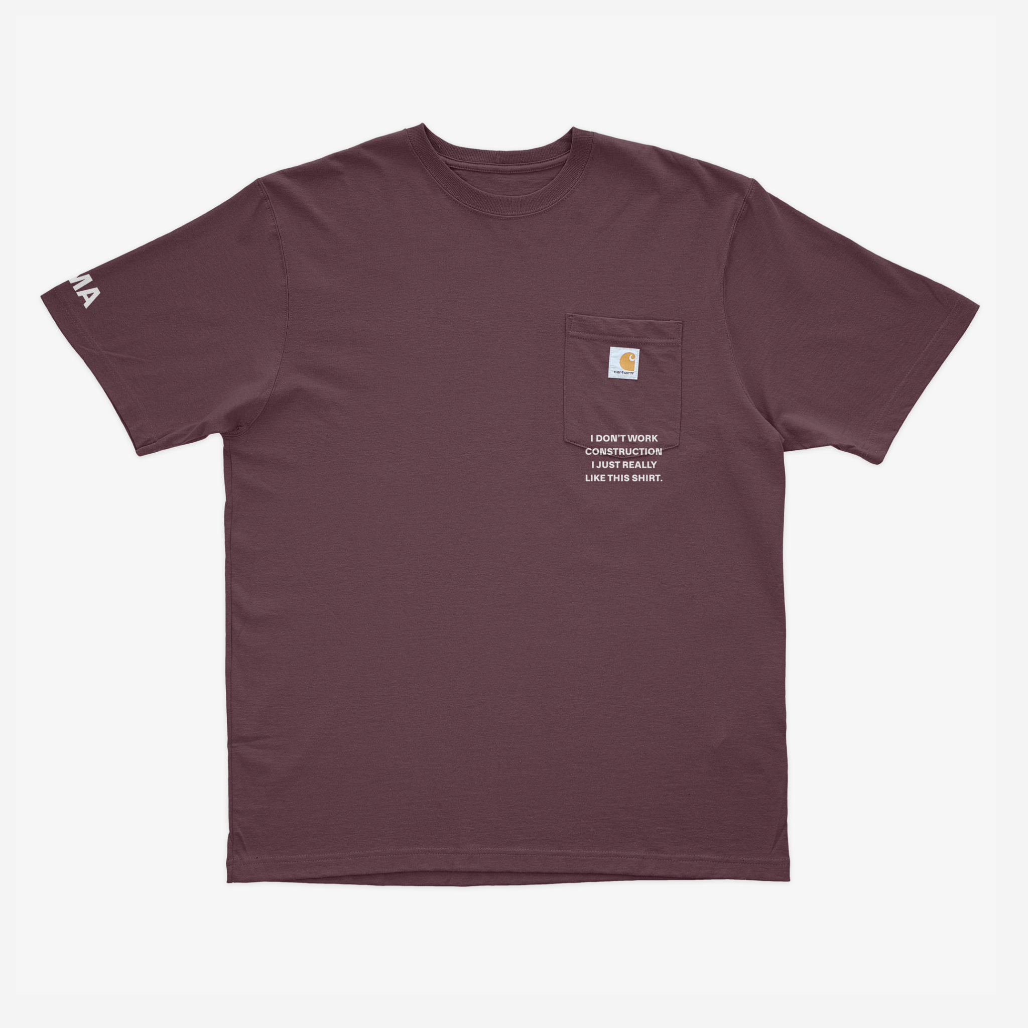 IDWC CARHARTT TEE (BURGUNDY)