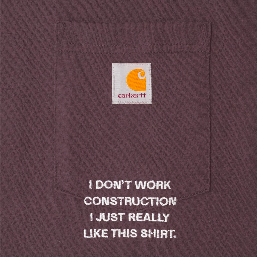 IDWC CARHARTT TEE (BURGUNDY)
