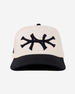 NEW YoRK HAT CURVED BRIM (CREAM)